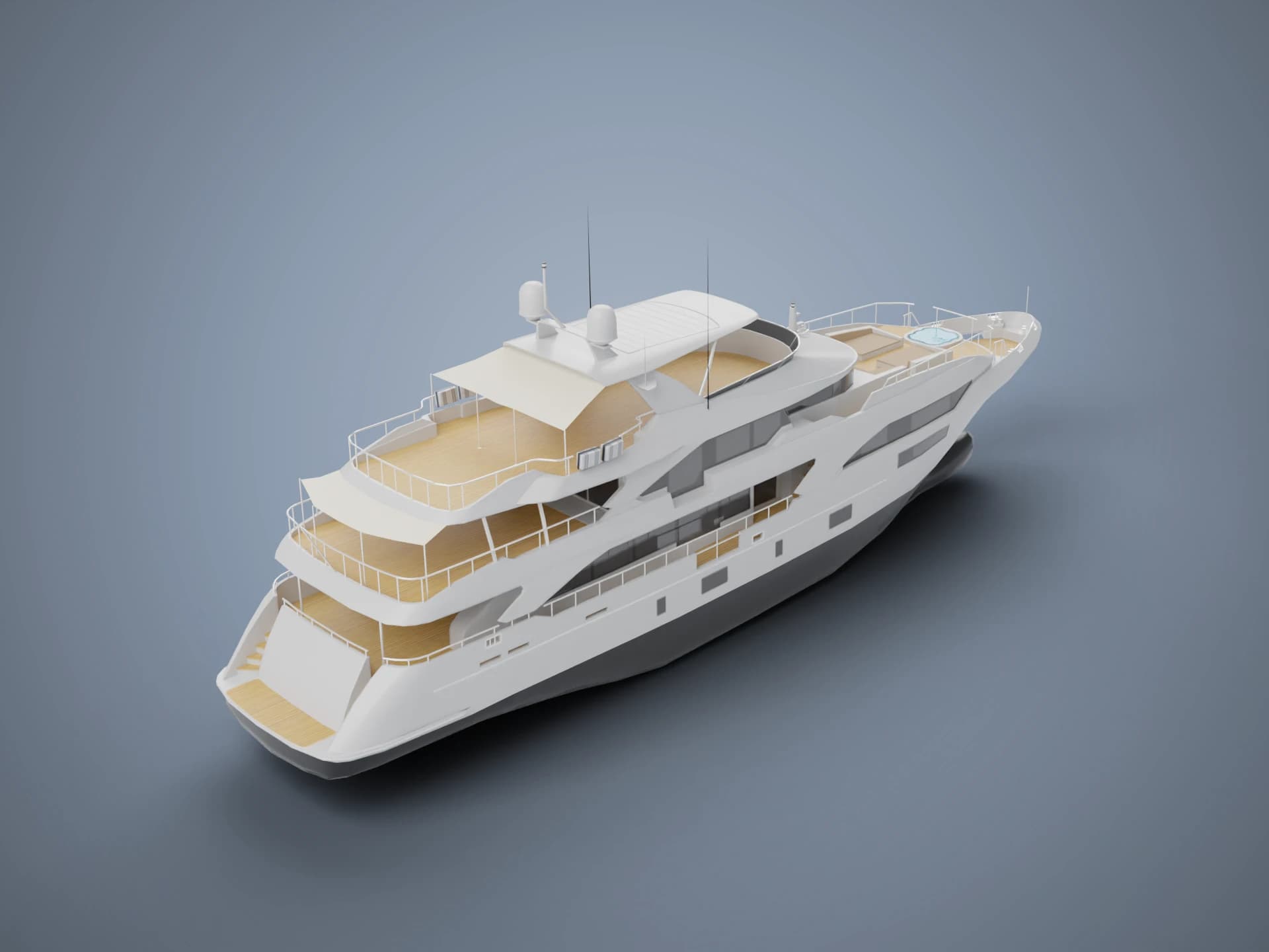 Motor Yacht 3D Model