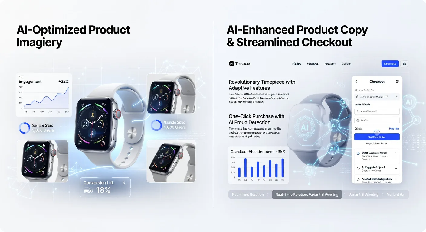AI A/B Testing for PDPs: Images, Copy, Checkout UX