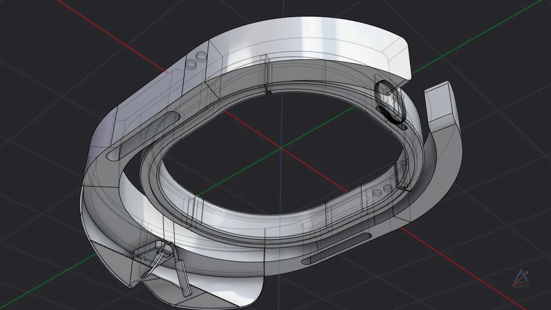 Microsoft Holo 3D Glass – 4K Textured 3D Model - View 3