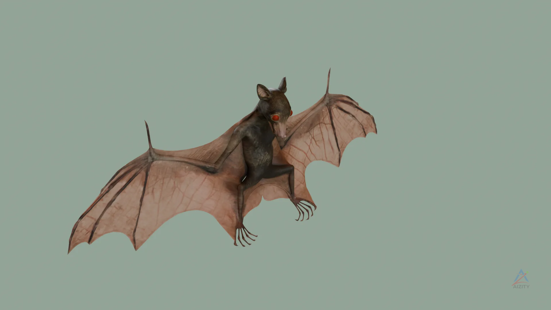 Bat (Kelelawar) – 3D Model - View 3
