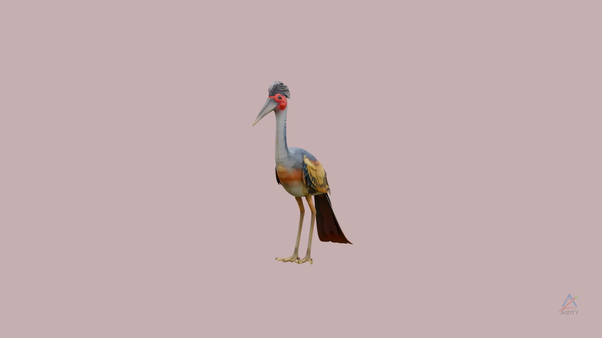 Bird of Paradise 3D model - View 2