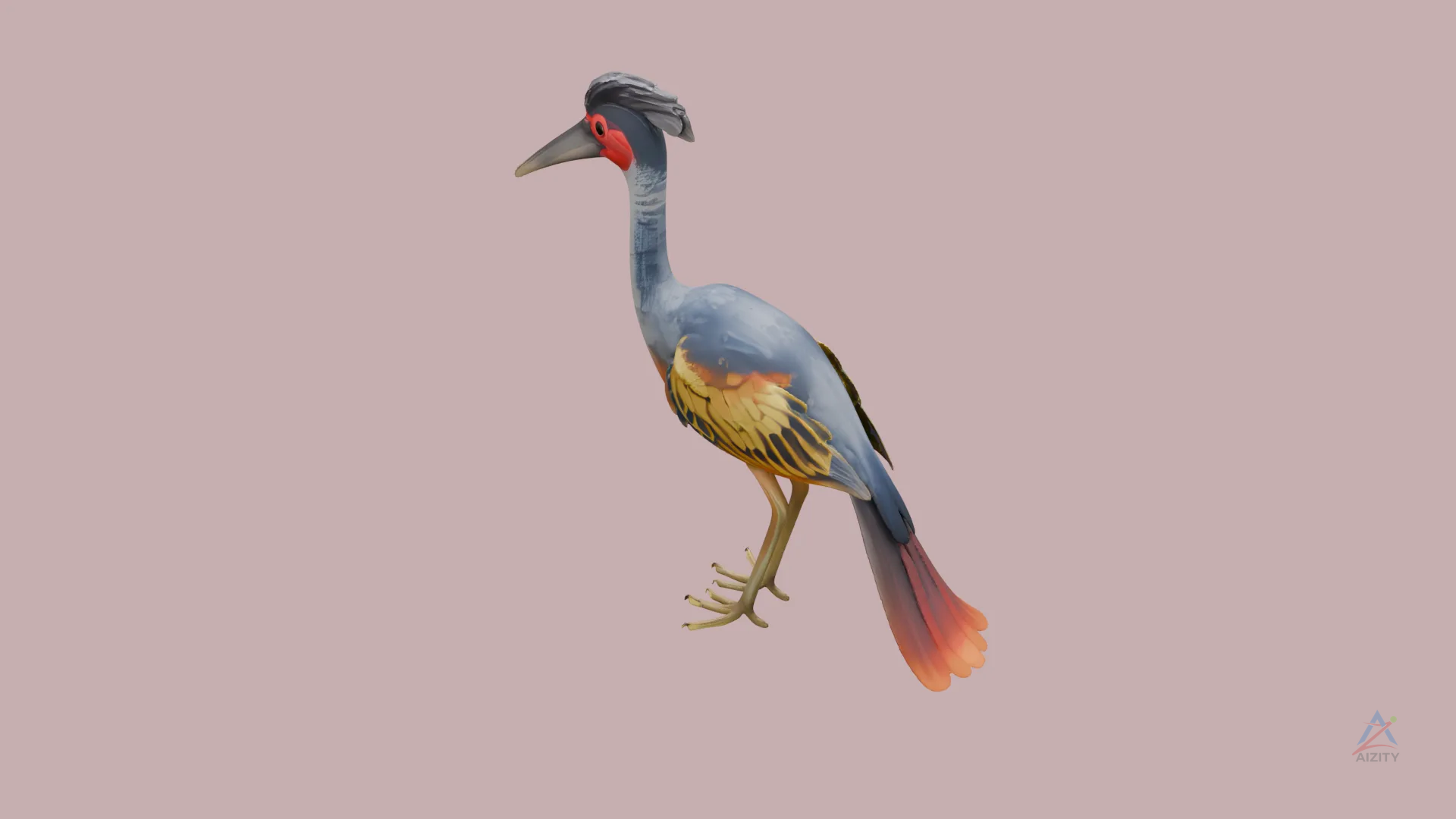 Bird of Paradise 3D model - View 3
