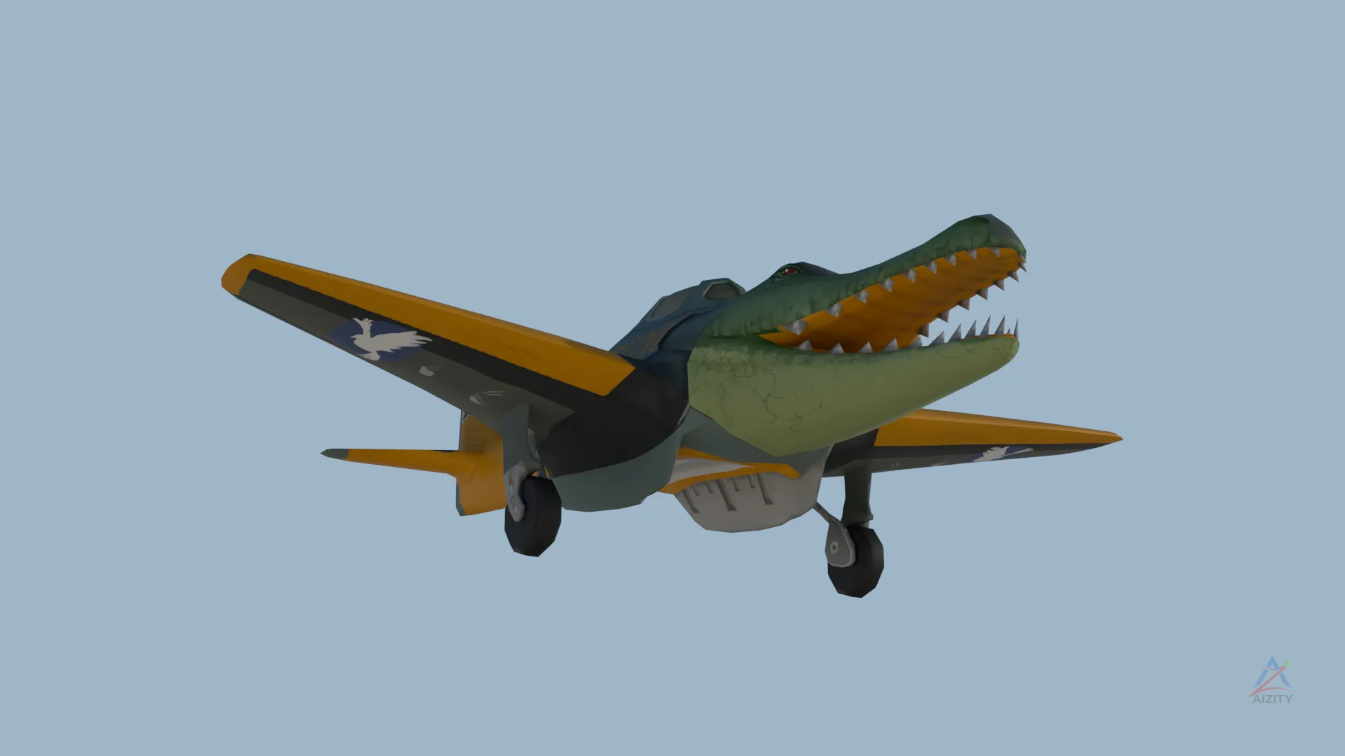 Bombardiro Crocodilo – 3D Model - View 2