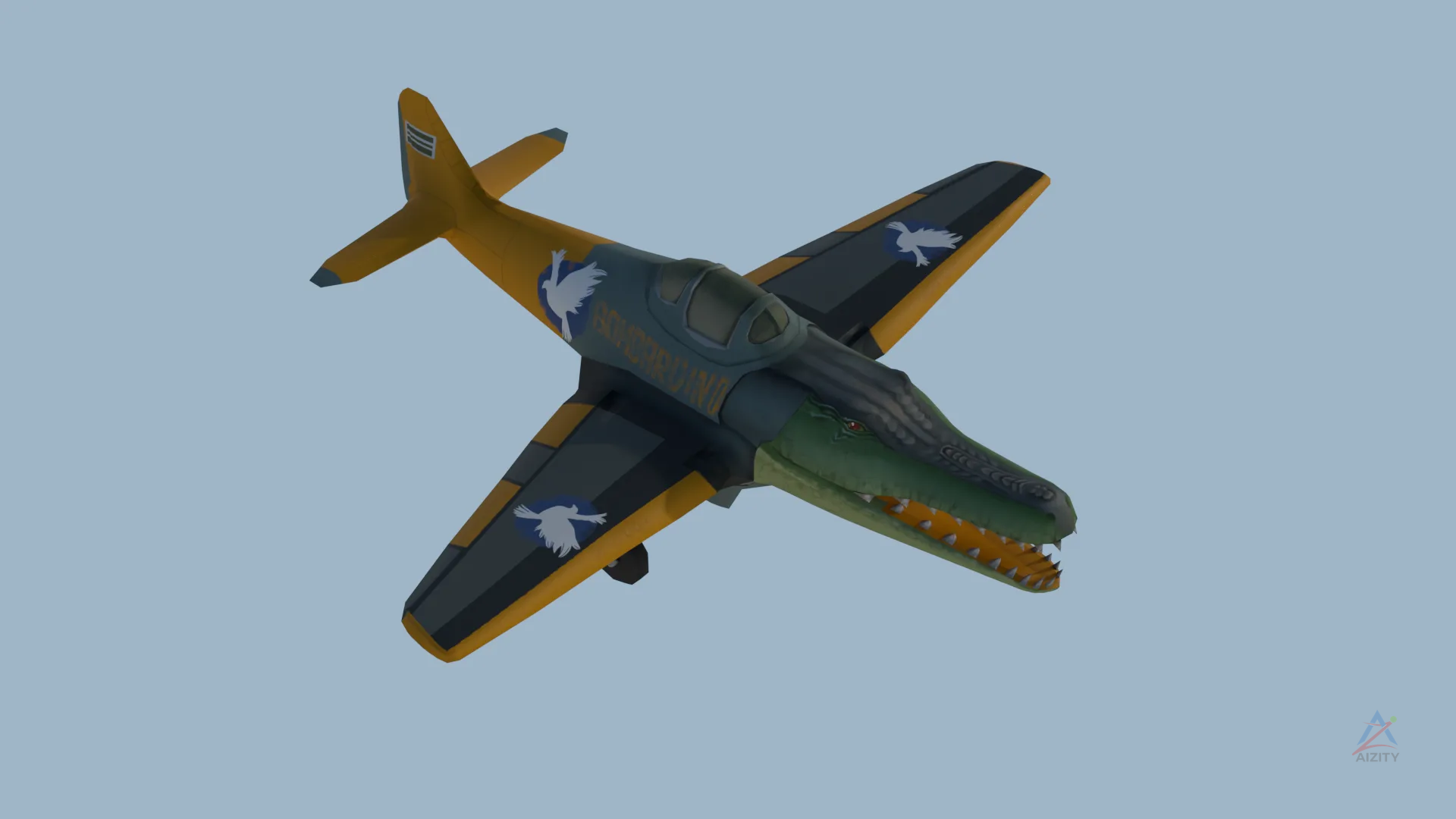 Bombardiro Crocodilo – 3D Model - View 3
