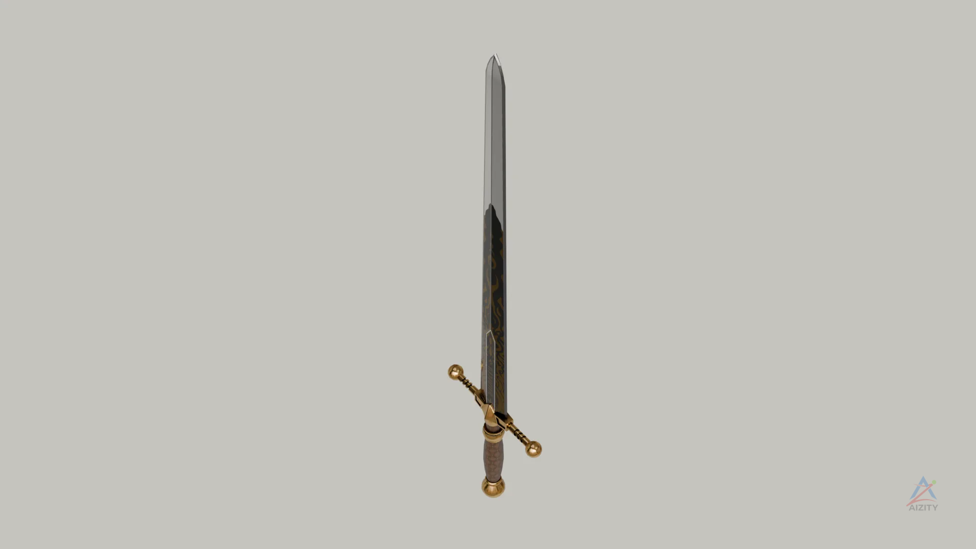 Chevalier Sword – 3D Model - View 3