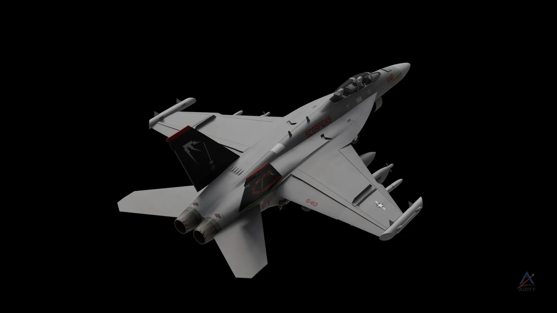 EA-18G Growler – 3D Model - View 2