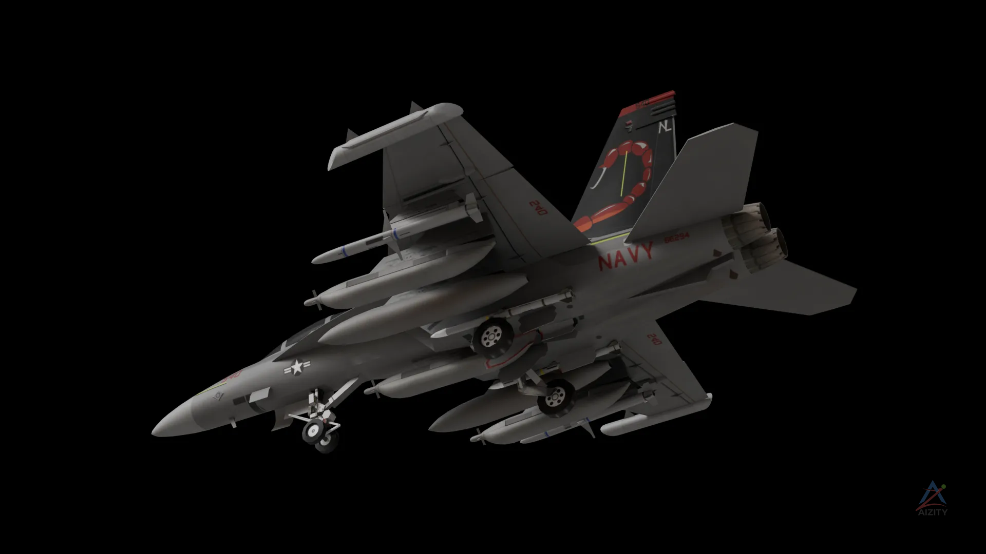 EA-18G Growler – 3D Model - View 3