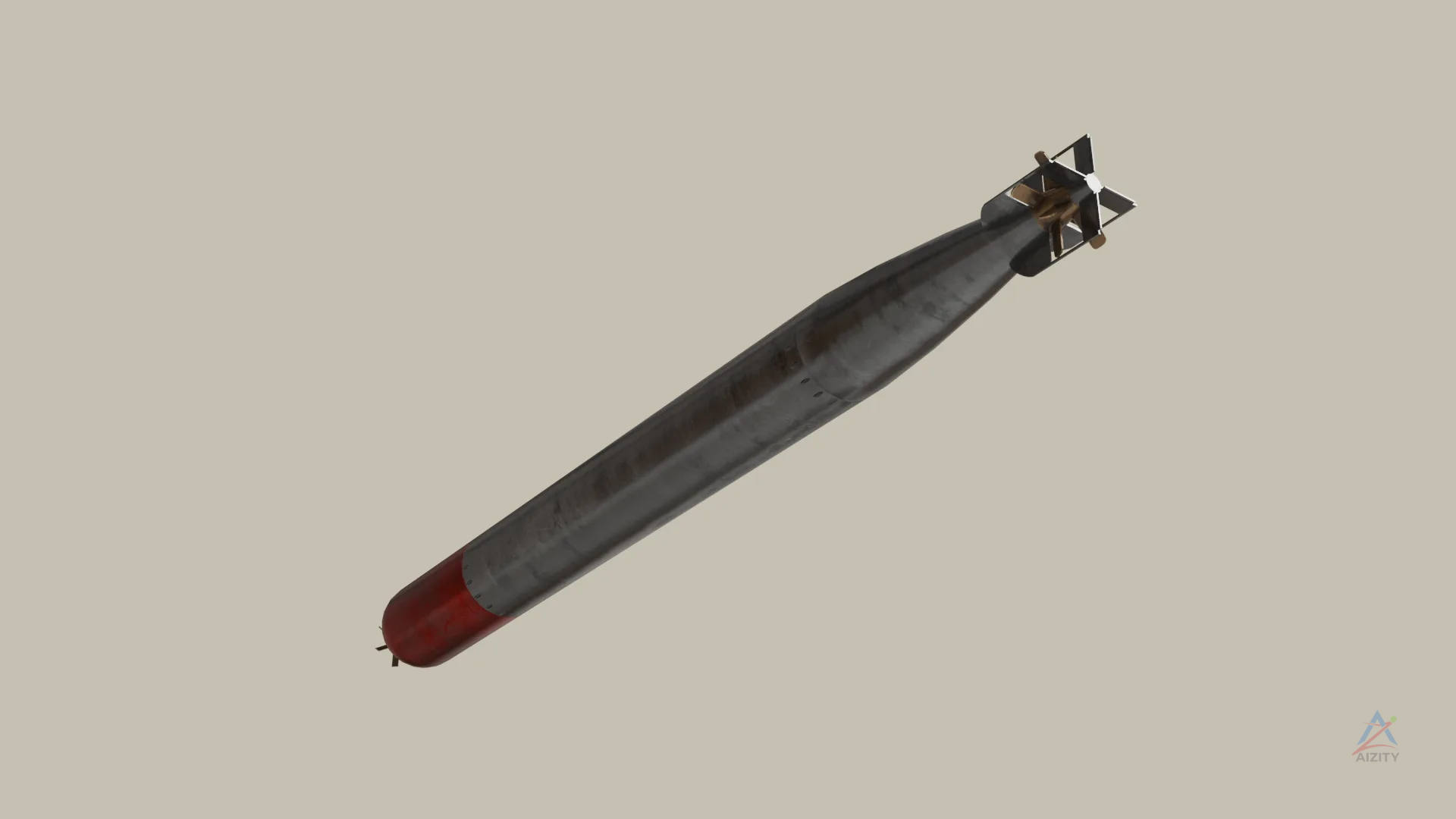 MKVII(L) / MK XII Torpedo – 3D Model - View 3