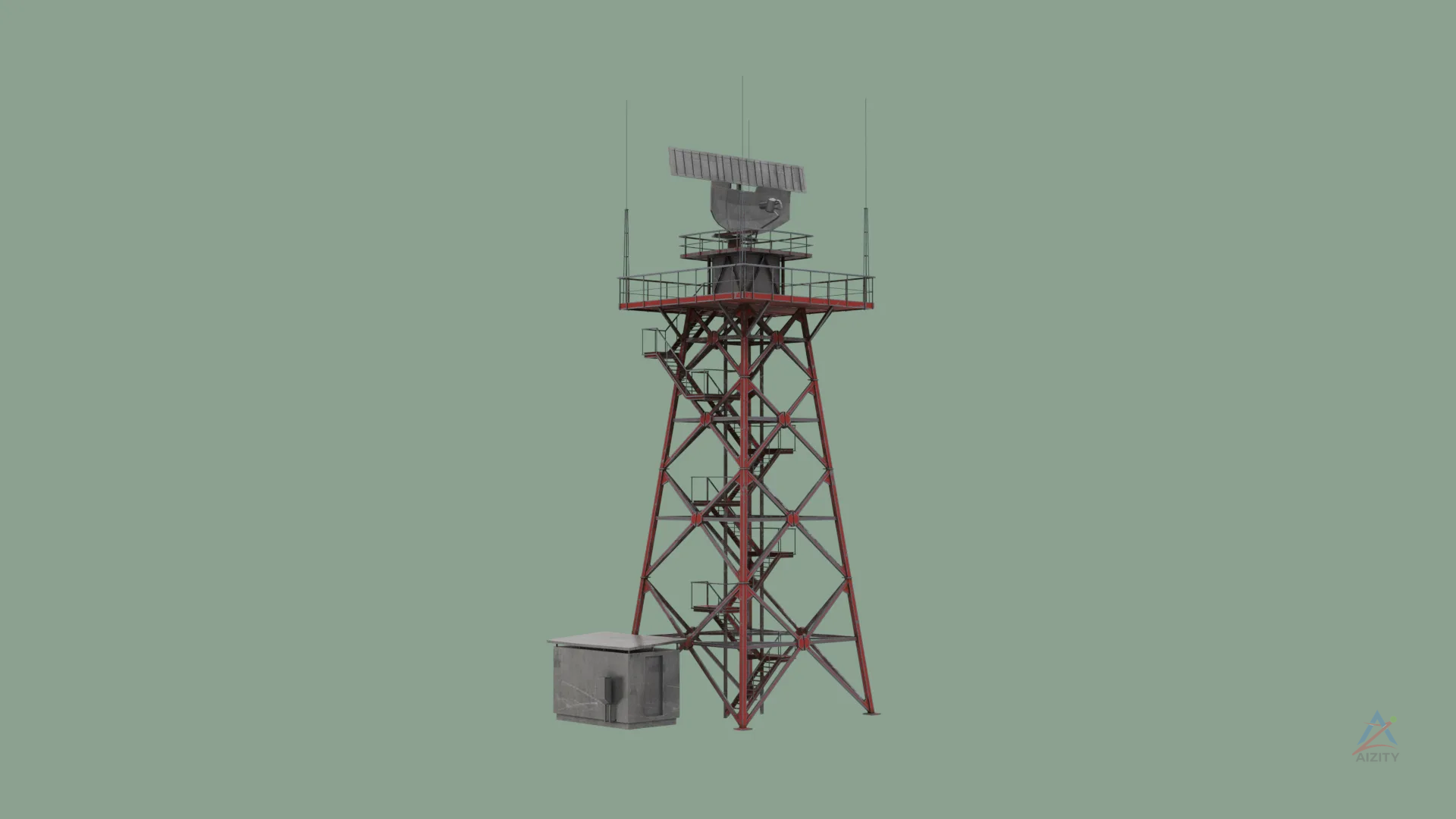 Radar System – 3D Model - View 2