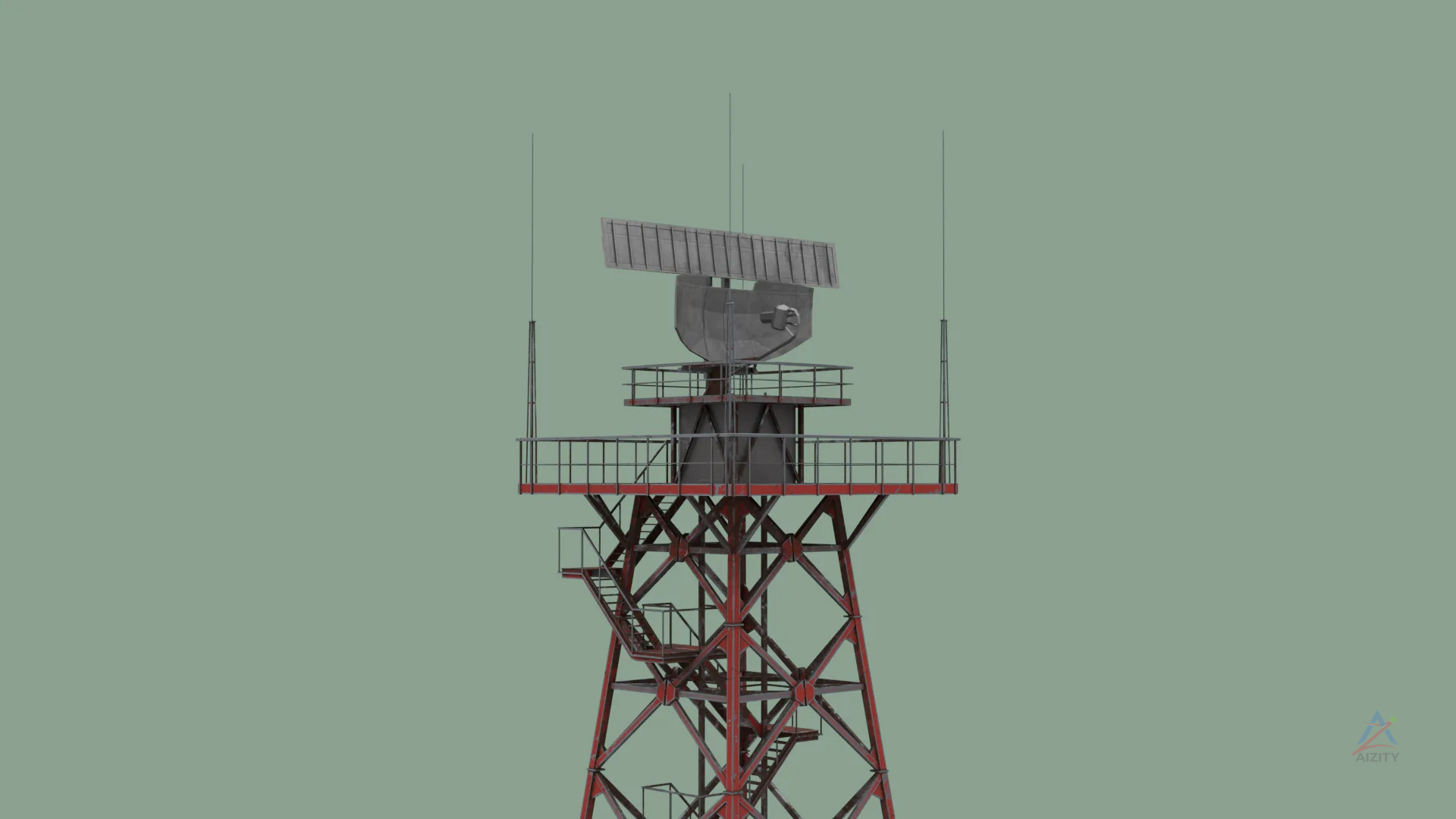 Radar System – 3D Model - View 3