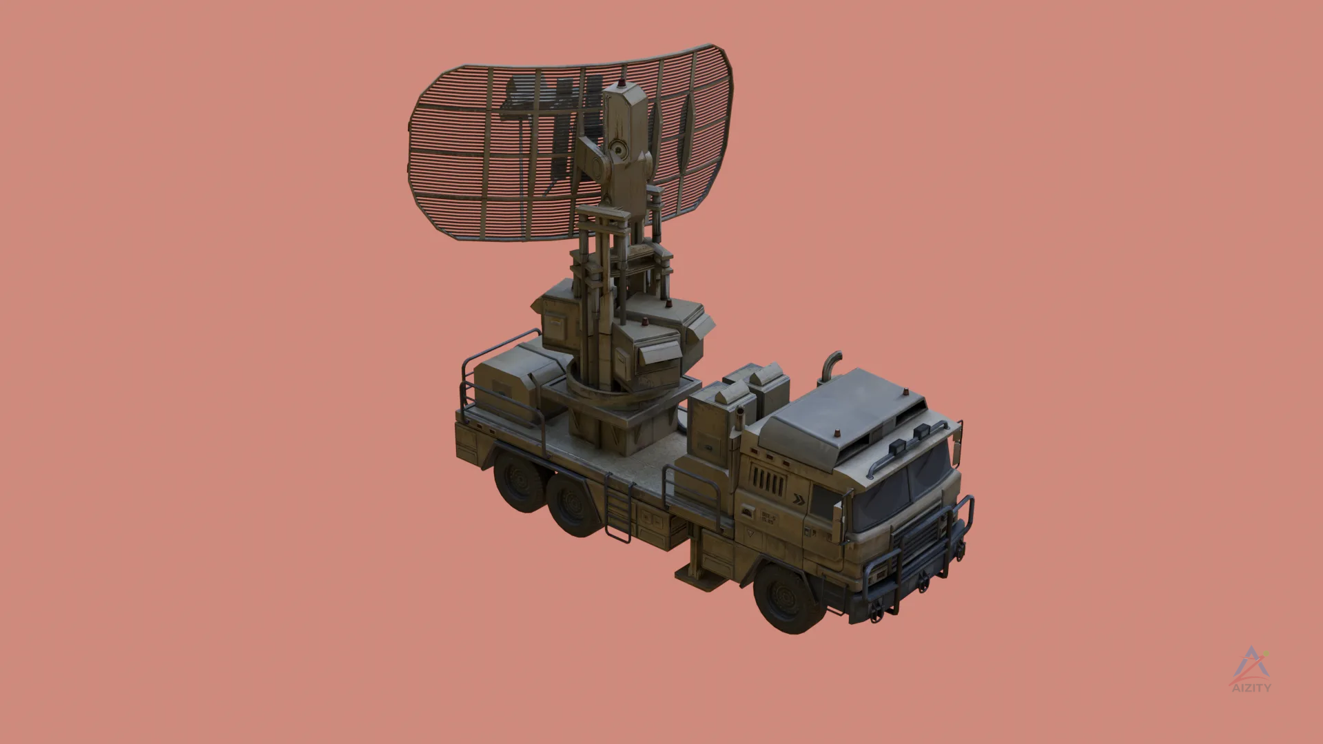 Renault TRM Radar Truck – 3D Model - View 2