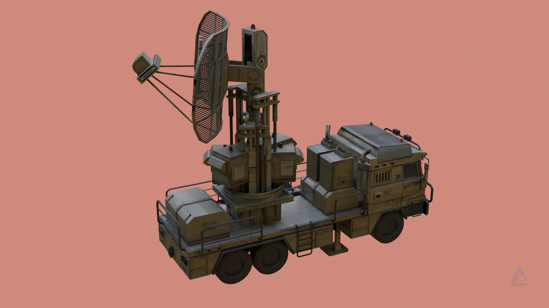 Renault TRM Radar Truck – 3D Model - View 3