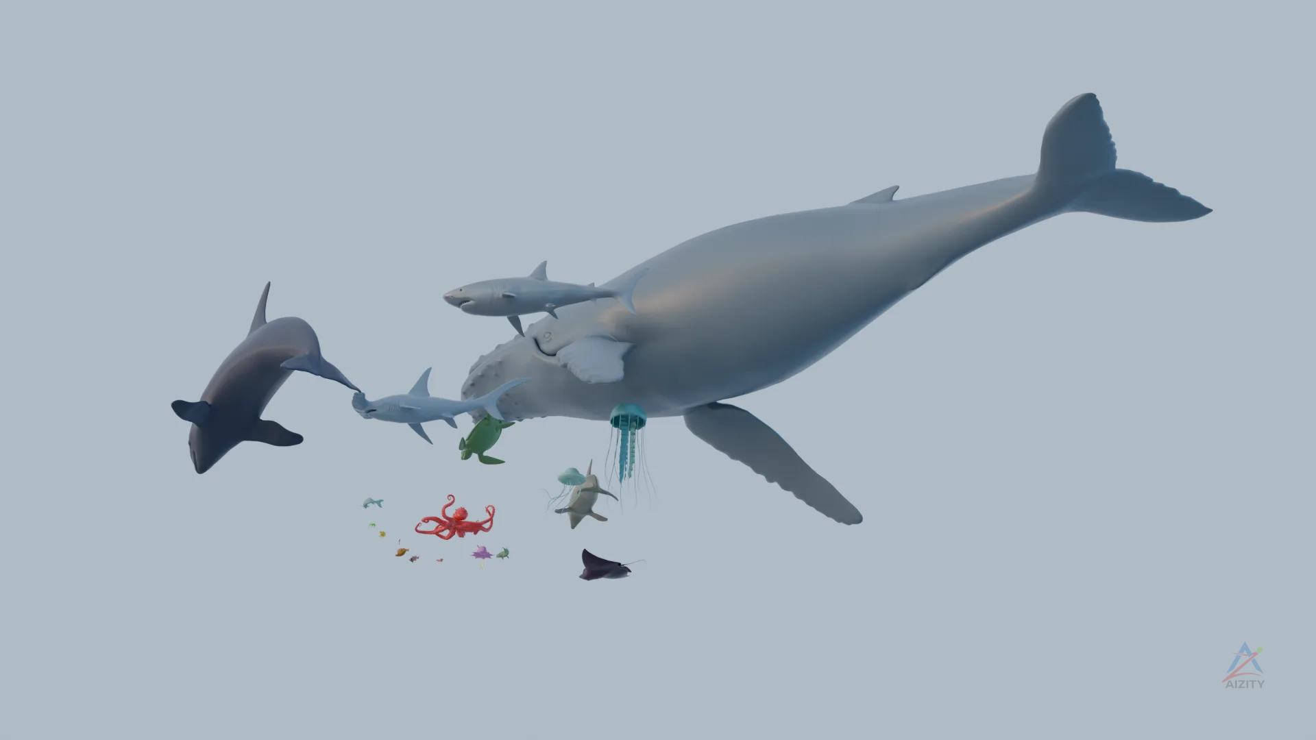Sea Animals – 3D Model - View 2