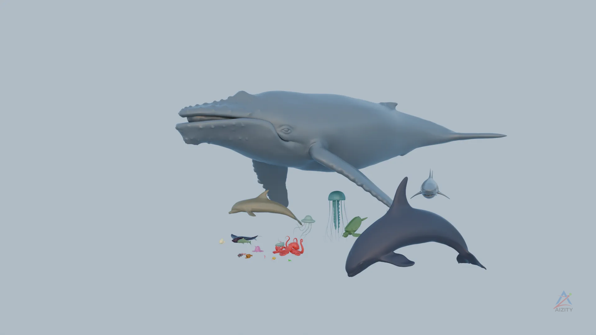 Sea Animals – 3D Model - View 3