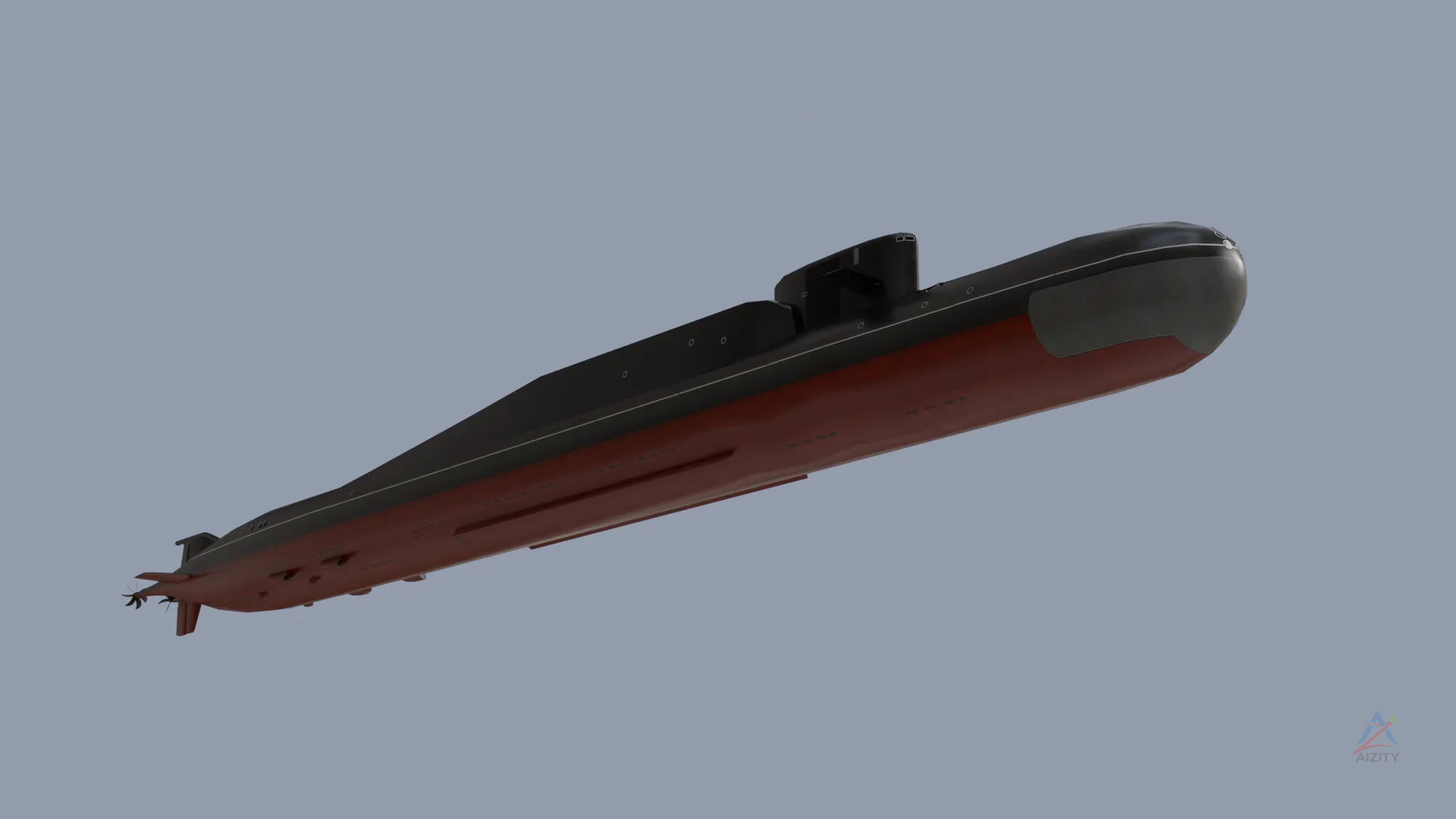 The Delta IV-class submarine - 3D model - View 2